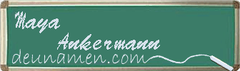 Maya Ankermann Visitenkarte